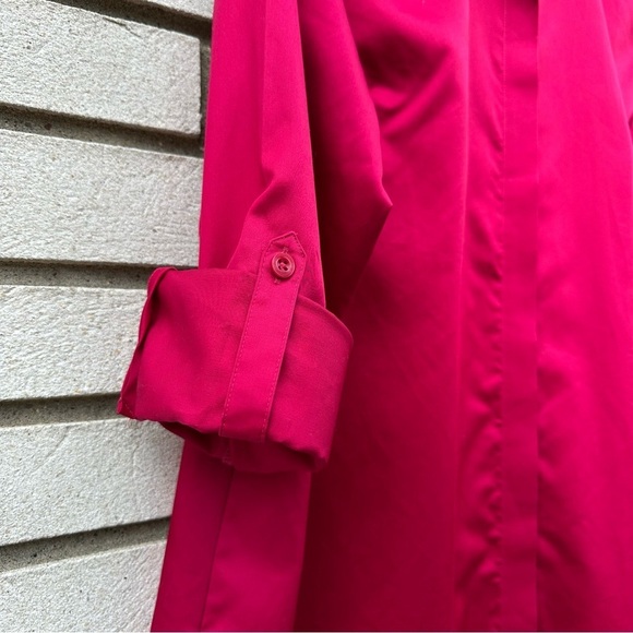 Chico’s Pink Wrinkle Resistant Sateen Tunic Button Down Cotton Shirt Large 2 - Picture 7 of 12